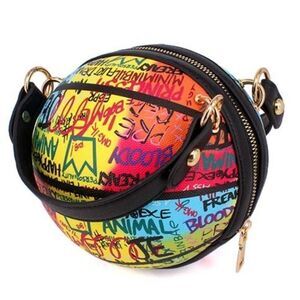 Graffiti Basketball Shape Clutch Model 2